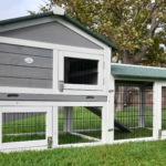 XXL Rabbit Hutch – Smokey Grey – Fox Resistant