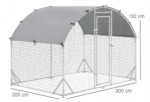 3m x 2m x 1.92m – rabbit walk-in cage - Image 5