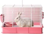 Rabbit Enclosure Cozy Indoor Pet Rabbit Cage Discover the Ideal Home
