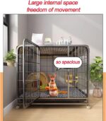 Rabbit Hutch on Wheels Indoor, with Deep Pull-Out Trays And Mobile Pulley - Image 3