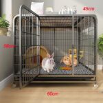 Rabbit Hutch on Wheels Indoor, with Deep Pull-Out Trays And Mobile Pulley - Image 2