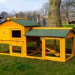 6ft Rabbit Hutch – Natural Wood Design – Fox Resistant