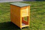 2 Tier Rabbit Hutch – Natural Design – 2 Removable Dirt Trays - Image 3