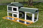 6ft Rabbit Hutch – Green Design – Fox Resistant Hutch - Image 9
