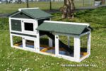 6ft Rabbit Hutch – Green Design – Fox Resistant Hutch - Image 10