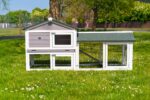 6ft Rabbit Hutch – Smokey Grey Design – Fox Resistant - Image 4