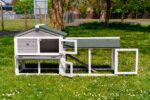 6ft Rabbit Hutch – Smokey Grey Design – Fox Resistant - Image 2
