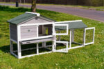 6ft Rabbit Hutch – Smokey Grey Design – Fox Resistant - Image 3