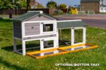 6ft Rabbit Hutch – Smokey Grey Design – Fox Resistant - Image 5
