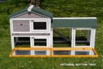 5ft Long Rabbit Hutch – Smokey Grey - Image 8