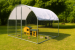 3m x 2m Walk-In Poultry & Rabbit Run with UV Shade Roof - Image 2
