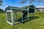 6ft Rabbit Hutch – Green Design – Fox Resistant Hutch - Image 5