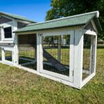 6ft Rabbit Hutch – Smokey Grey Design – Fox Resistant