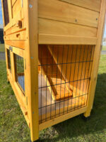 Classic Natural 2 Tier Rabbit Hutch - Image 7