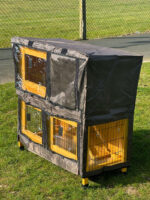 Classic Natural 2 Tier Rabbit Hutch - Image 8