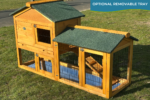 Rabbit Hutch 5ft Long – Smokey Natural Design - Image 9