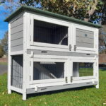 CLASSIC XL GREY 2 TIER RABBIT HUTCH