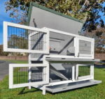 CLASSIC XL GREY 2 TIER RABBIT HUTCH - Image 2