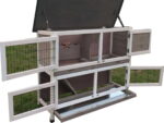 CLASSIC XL GREY 2 TIER RABBIT HUTCH - Image 3