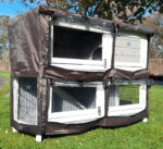 CLASSIC XL GREY 2 TIER RABBIT HUTCH - Image 6