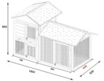Shadow XL Grey Rabbit Hutch - Image 4