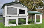 Shadow XXL Grey Rabbit Hutch
