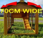 Shadow XXL Grey Rabbit Hutch - Image 9
