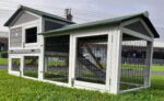 Shadow XXL Grey Rabbit Hutch - Image 3