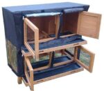 Rabbit Hutch Rain Sun Winter COVER for 2 Tier Grey - Image 2