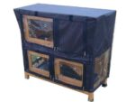 Classic Natural 2 Tier Rabbit Hutch - Image 2