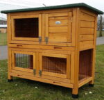 Classic Natural 2 Tier Rabbit Hutch