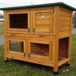 Classic Natural 2 Tier Rabbit Hutch