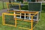 Thumper Green XL Rabbit Hutch with Run - Image 2