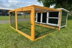 Thumper Green XL Rabbit Hutch with Run - Image 5